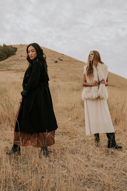 Rachel Trench Coat in Black - FINAL SALE