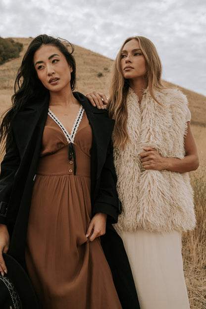 Kaydence Maxi Dress in Brown - FINAL SALE