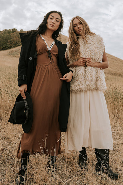 Kaydence Maxi Dress in Brown - FINAL SALE