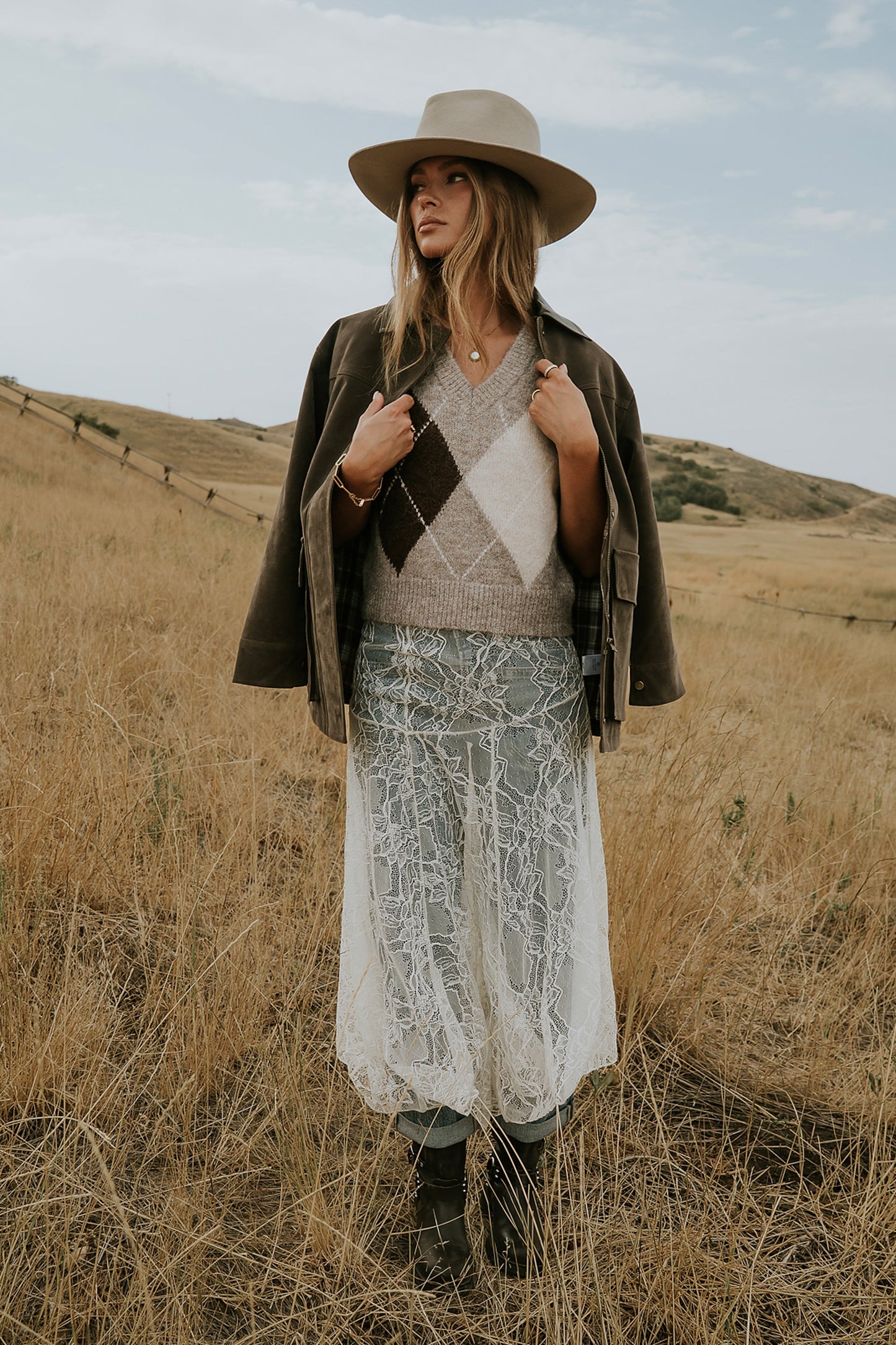 Jessie Sweater Vest in Taupe - FINAL SALE