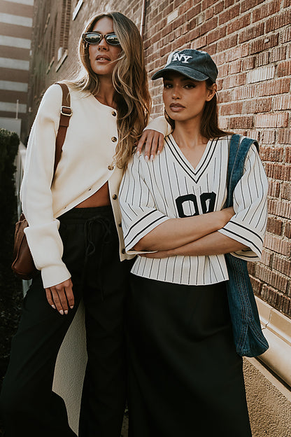 Debbie Ribbed Sweater in Ivory - FINAL SALE