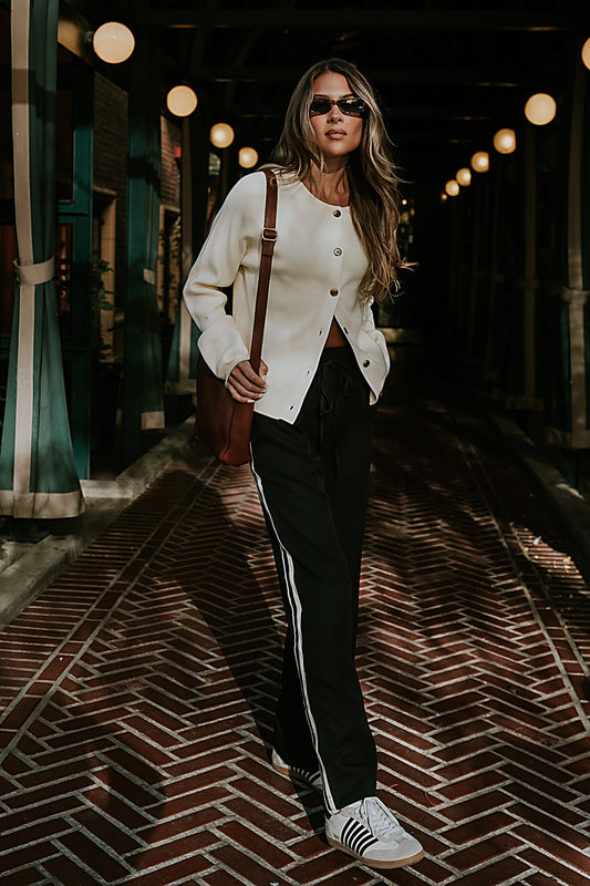 Debbie Ribbed Sweater in Ivory - FINAL SALE