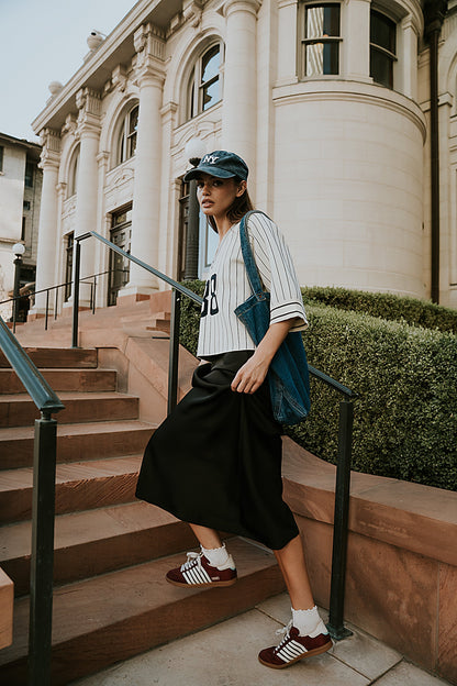 Robbin Satin Maxi Skirt in Black - FINAL SALE