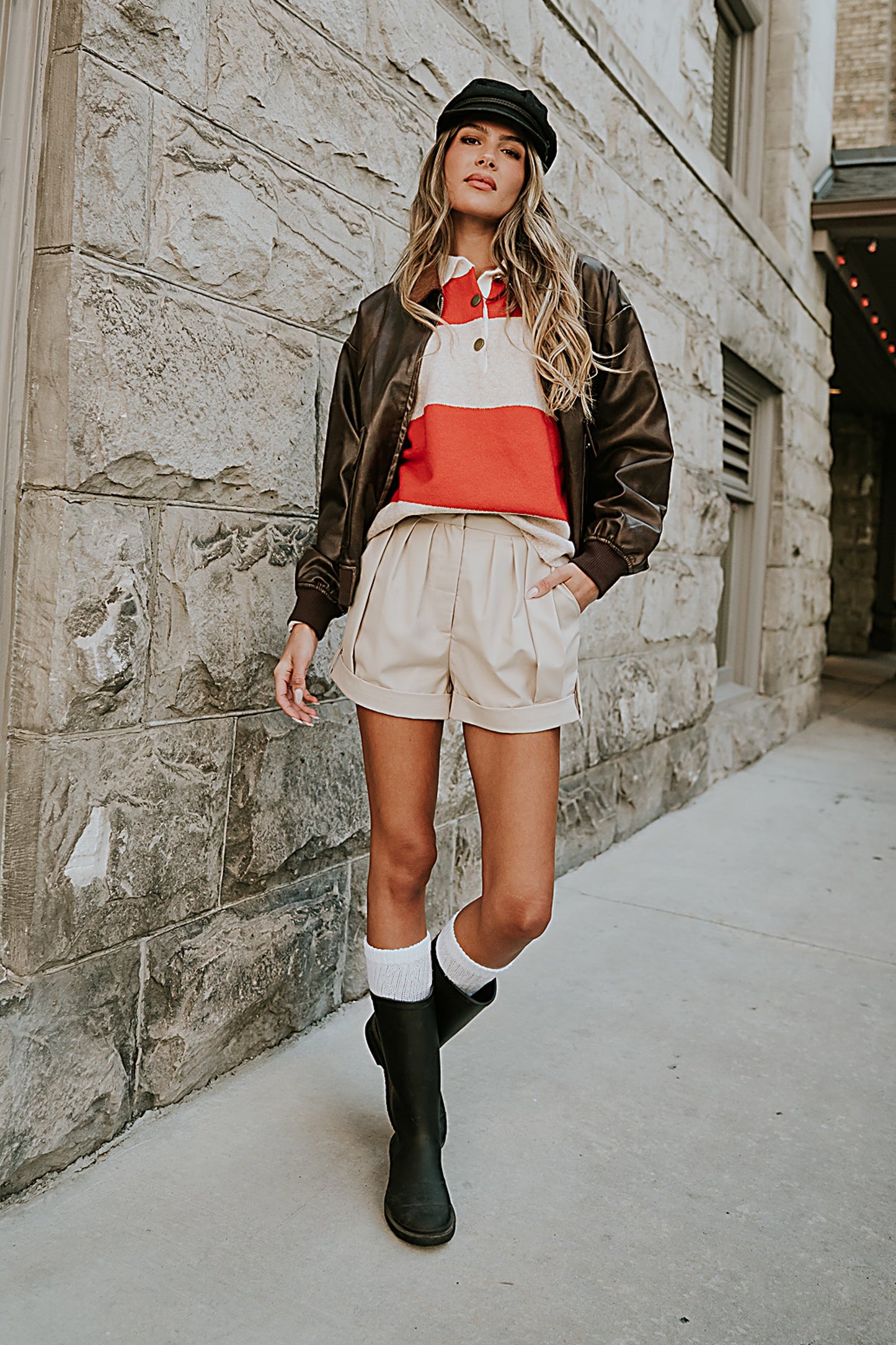 Kenzie Striped Sweater in Red - FINAL SALE