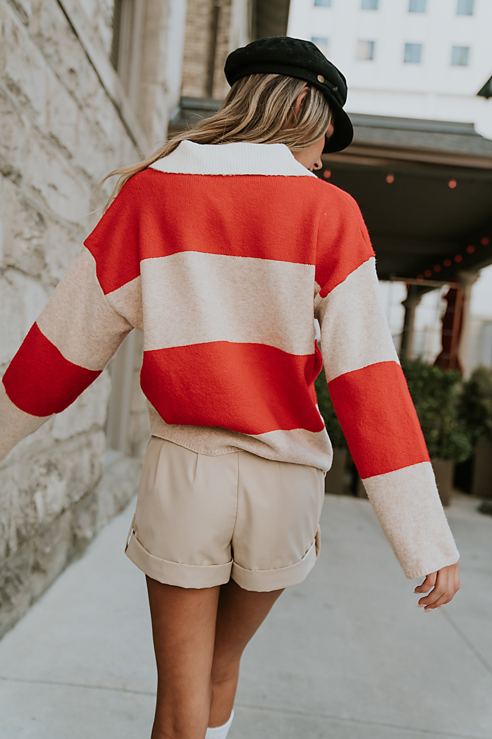 Kenzie Striped Sweater in Red - FINAL SALE