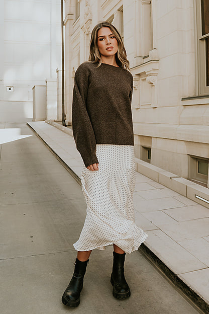 Josey Oversized Sweater in Brown - FINAL SALE