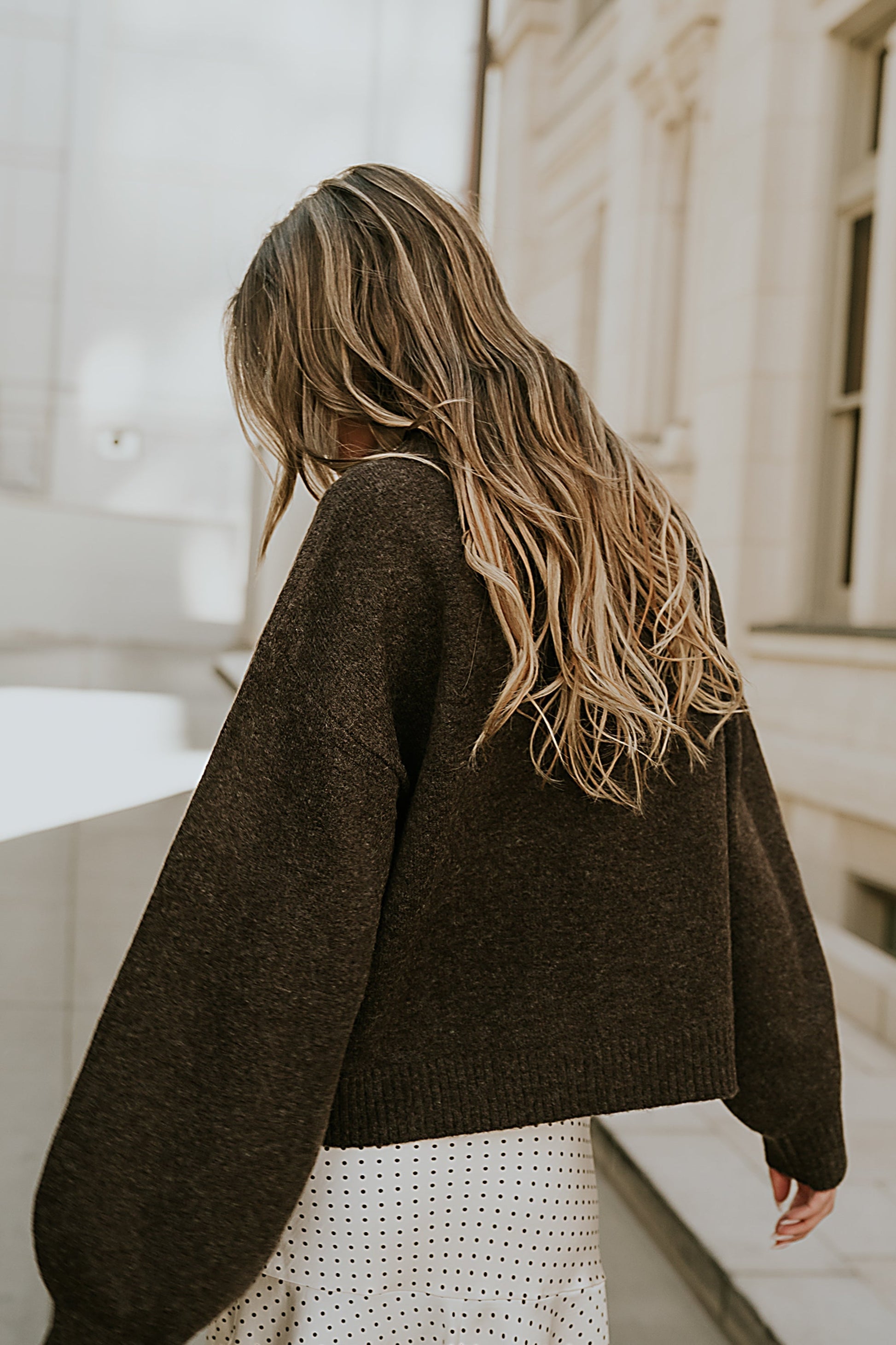Josey Oversized Sweater in Brown - FINAL SALE
