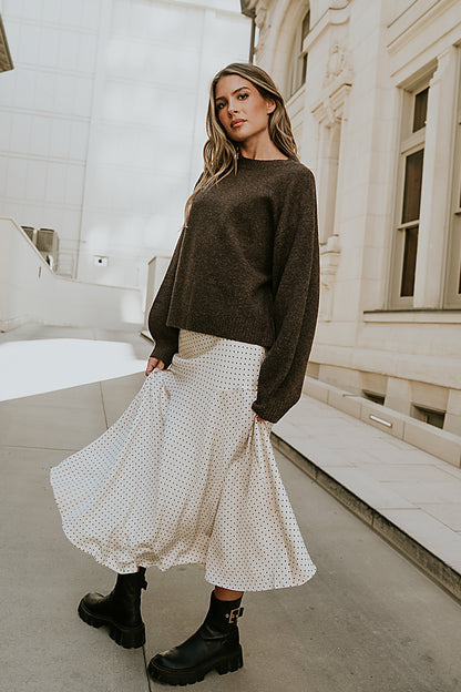 Everly Satin Midi Skirt - FINAL SALE