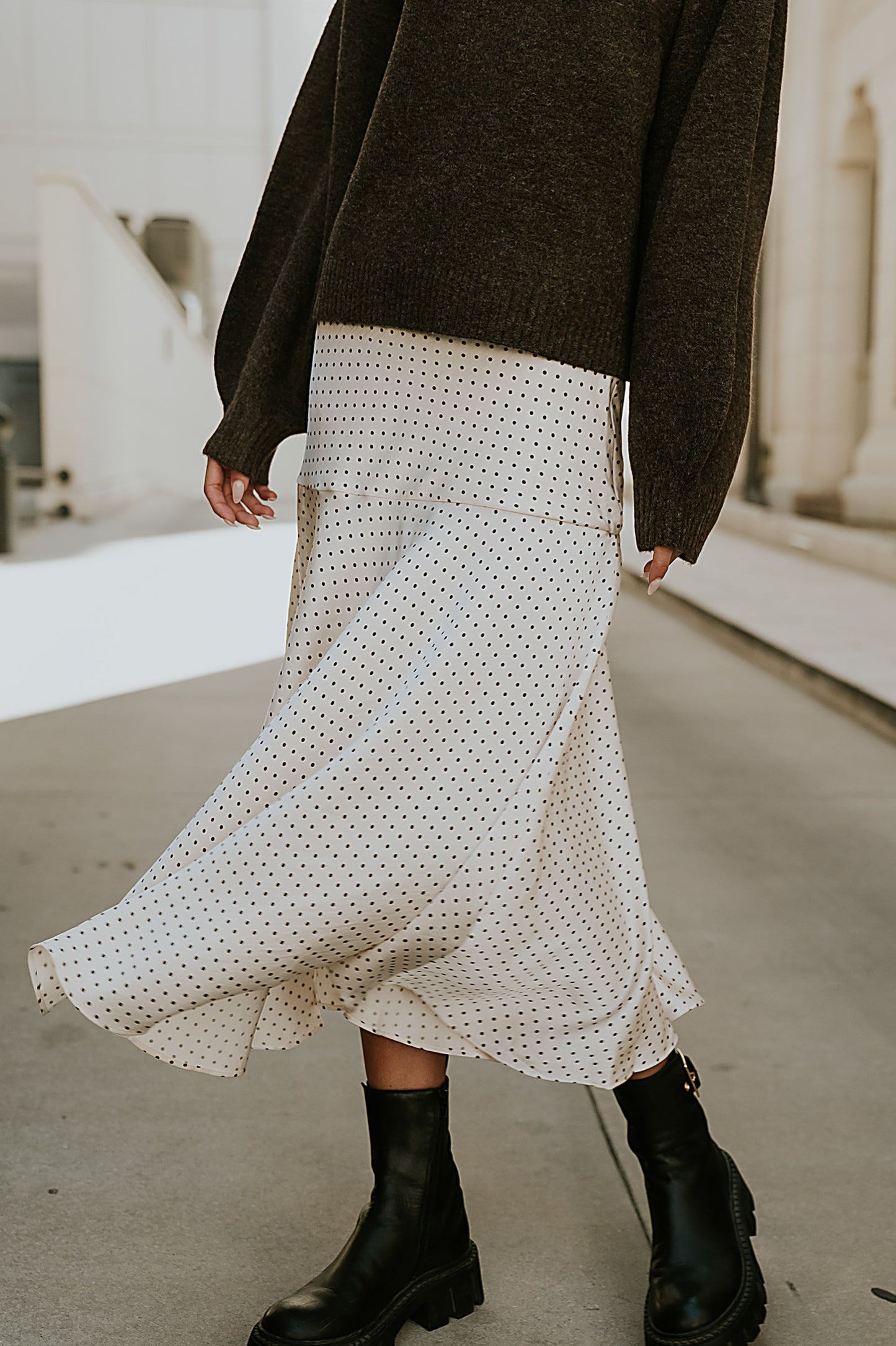 Everly Satin Midi Skirt - FINAL SALE