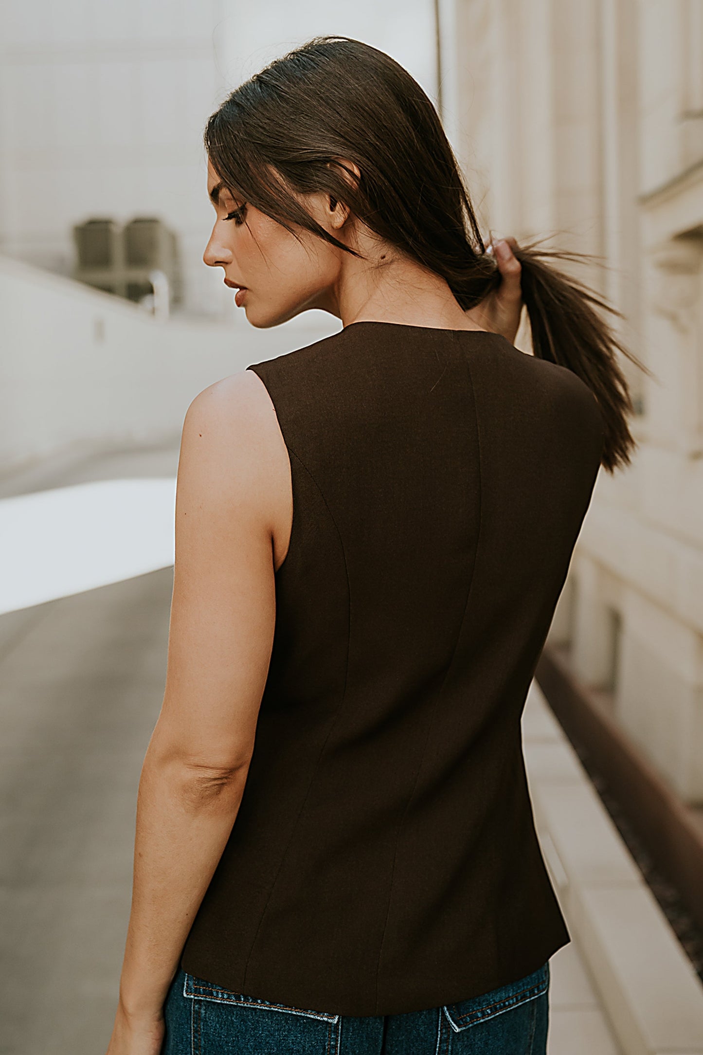 Penny Button Up Vest - FINAL SALE