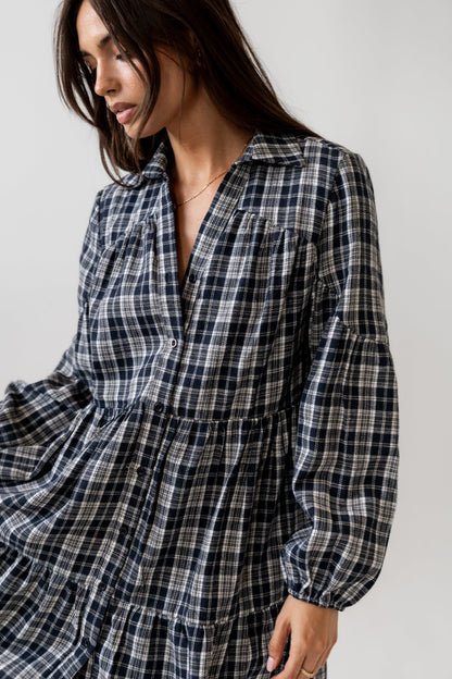 Autumn Plaid Mini Dress - FINAL SALE