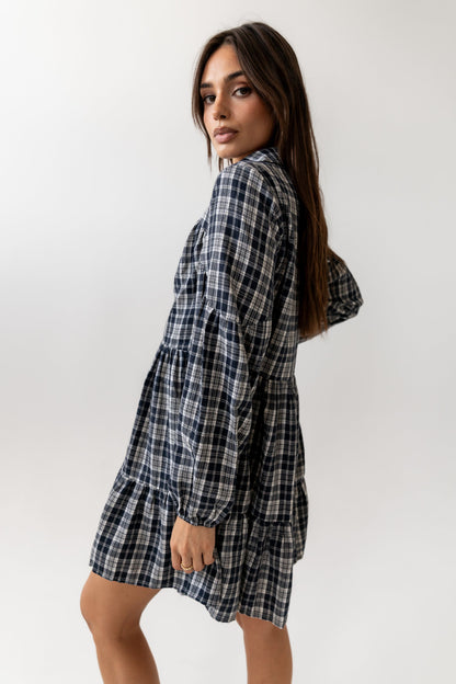 Autumn Plaid Mini Dress - FINAL SALE