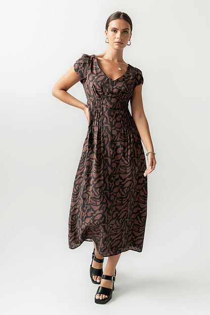 Kennedy Abstract Maxi Dress - FINAL SALE