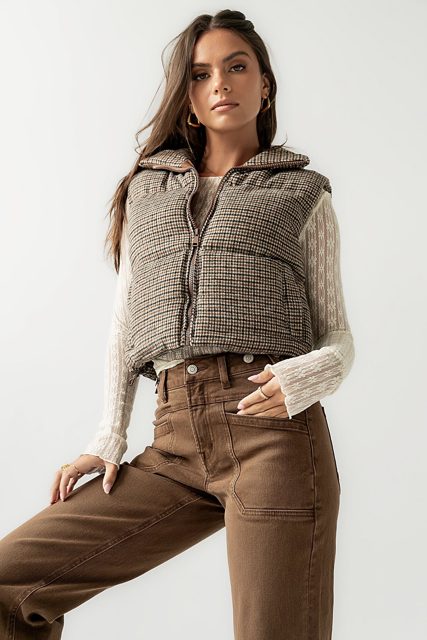 Brielle Puffer Vest in Black - FINAL SALE