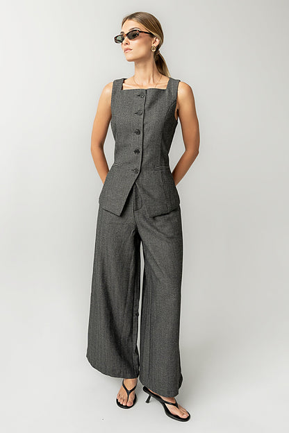 Arden Herringbone Vest