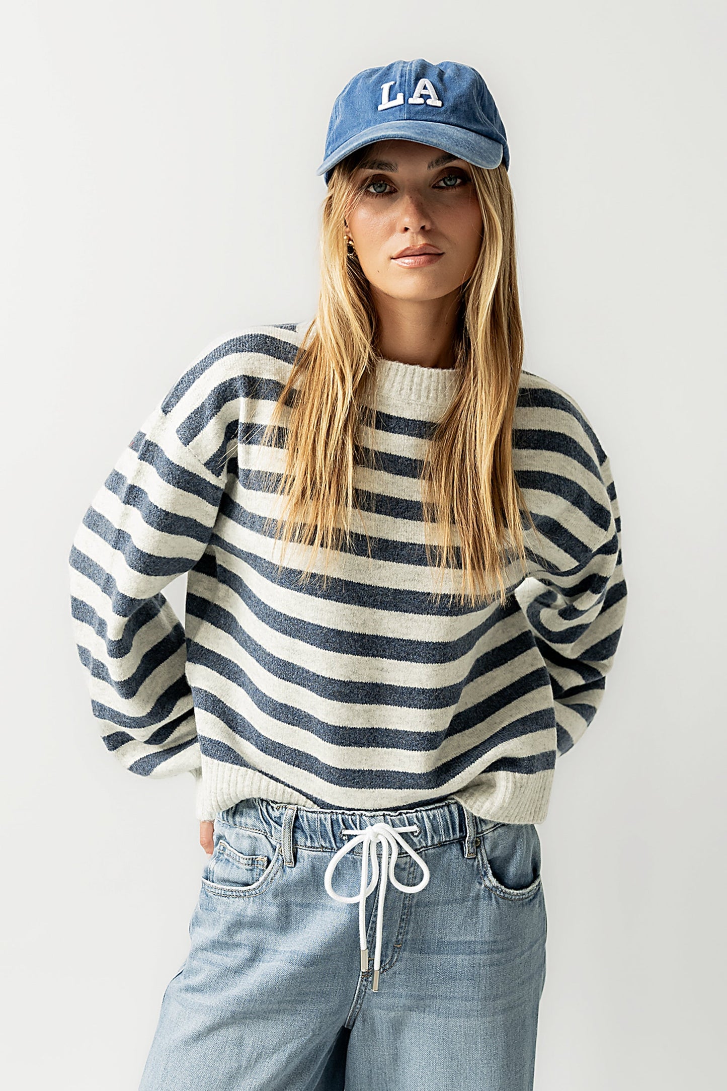Josey Oversized Sweater in Blue - FINAL SALE