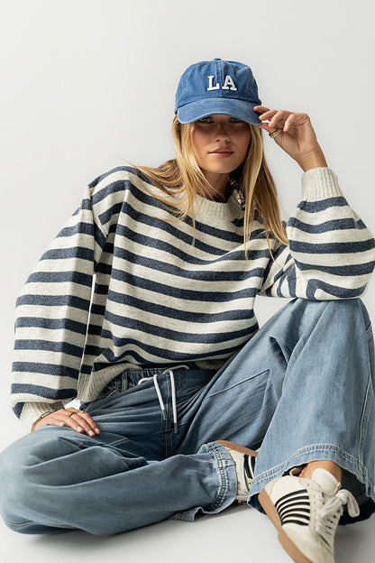 Josey Oversized Sweater in Blue - FINAL SALE