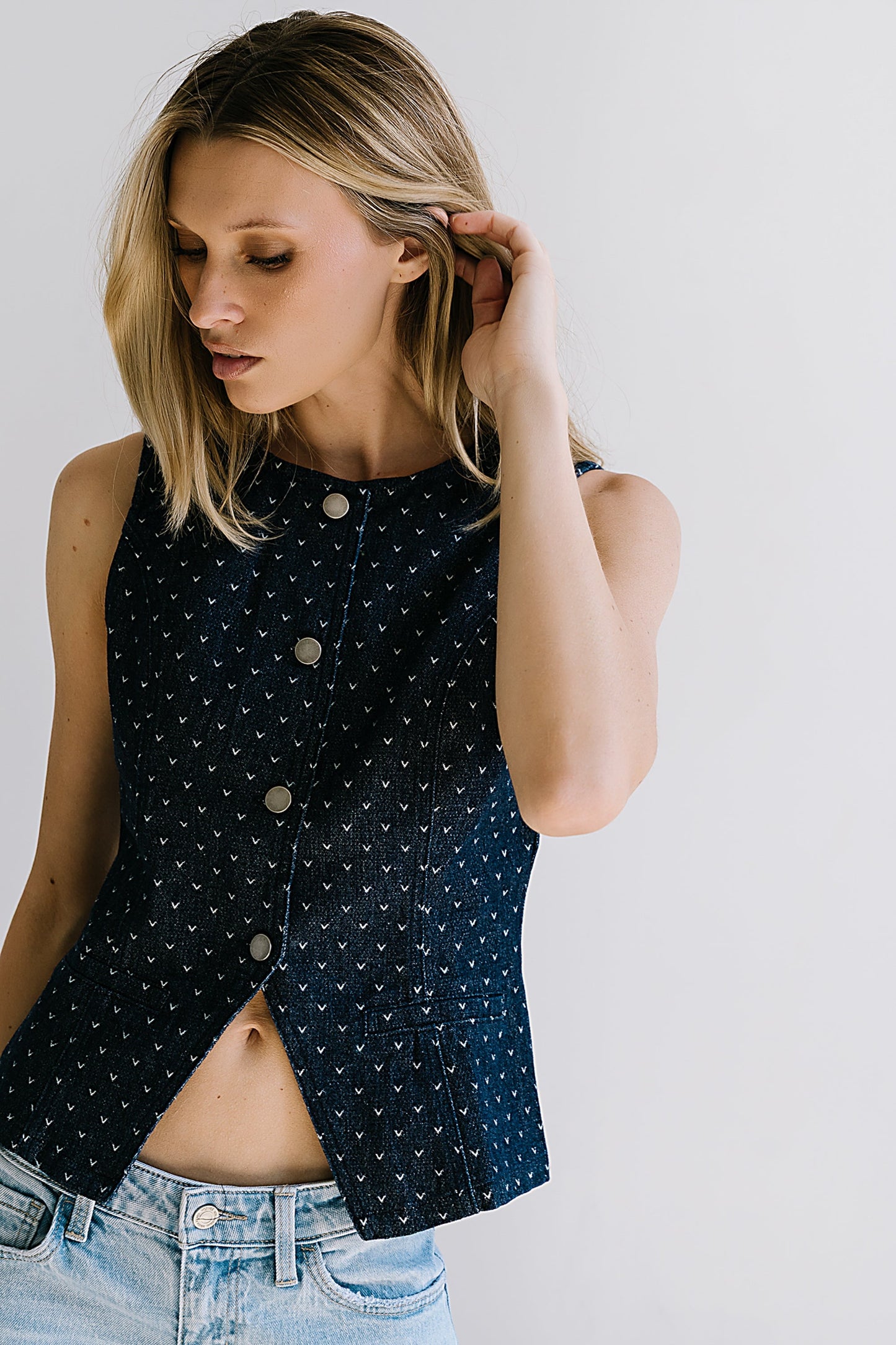 Caroline Denim Vest