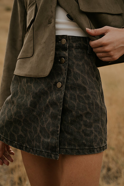 Luka Leopard Mini Skort - FINAL SALE