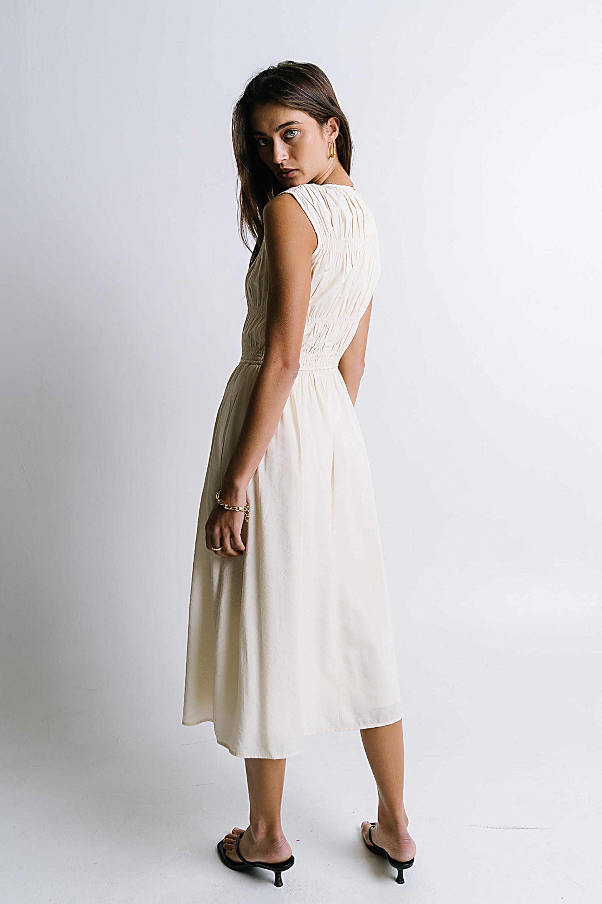 Johna Smocked Midi Dress - FINAL SALE