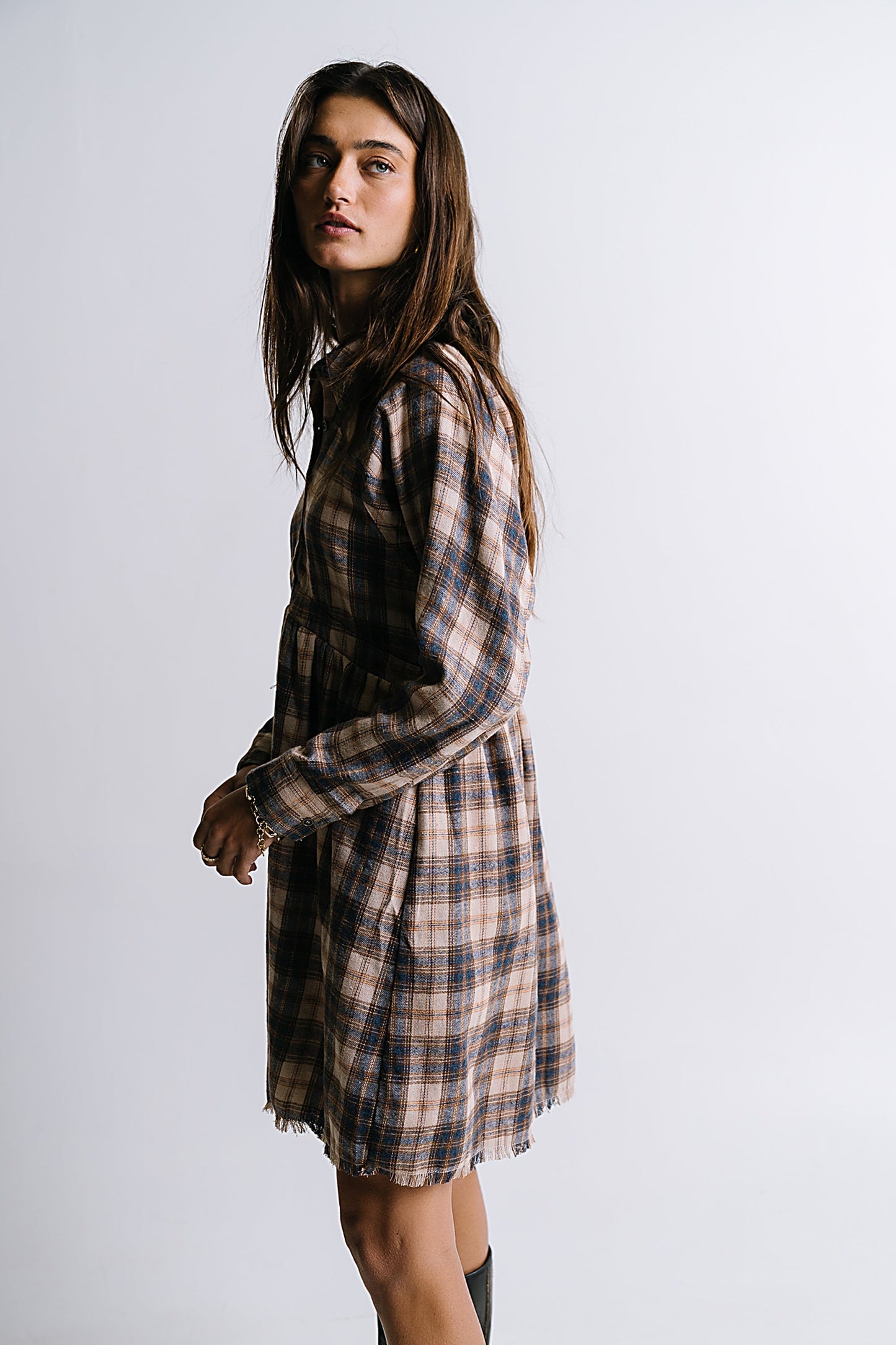 Karrie Plaid Mini Dress - FINAL SALE