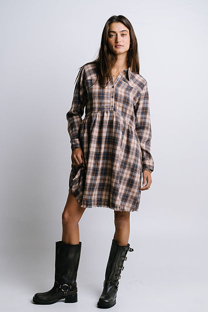 Karrie Plaid Mini Dress - FINAL SALE