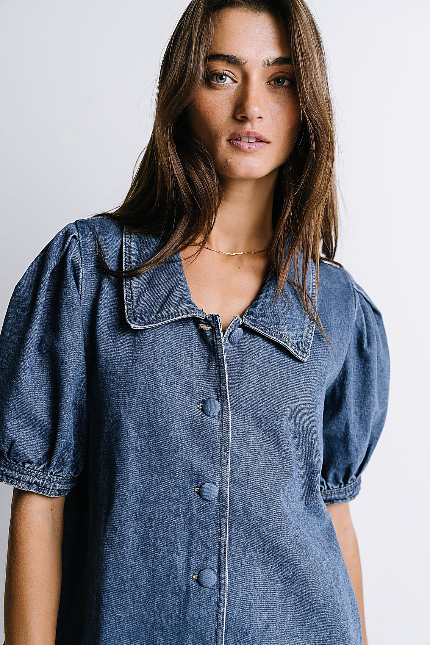 Lola Denim Baby Doll Dress - FINAL SALE