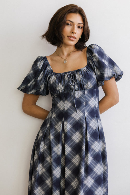 Kasey Plaid Midi Dress - FINAL SALE