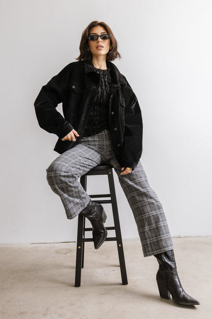 Fisher Plaid Wide Leg Pants