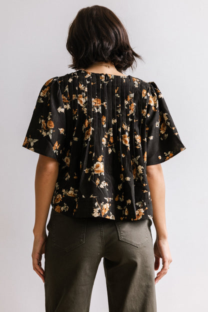 Rose Pleated Blouse
