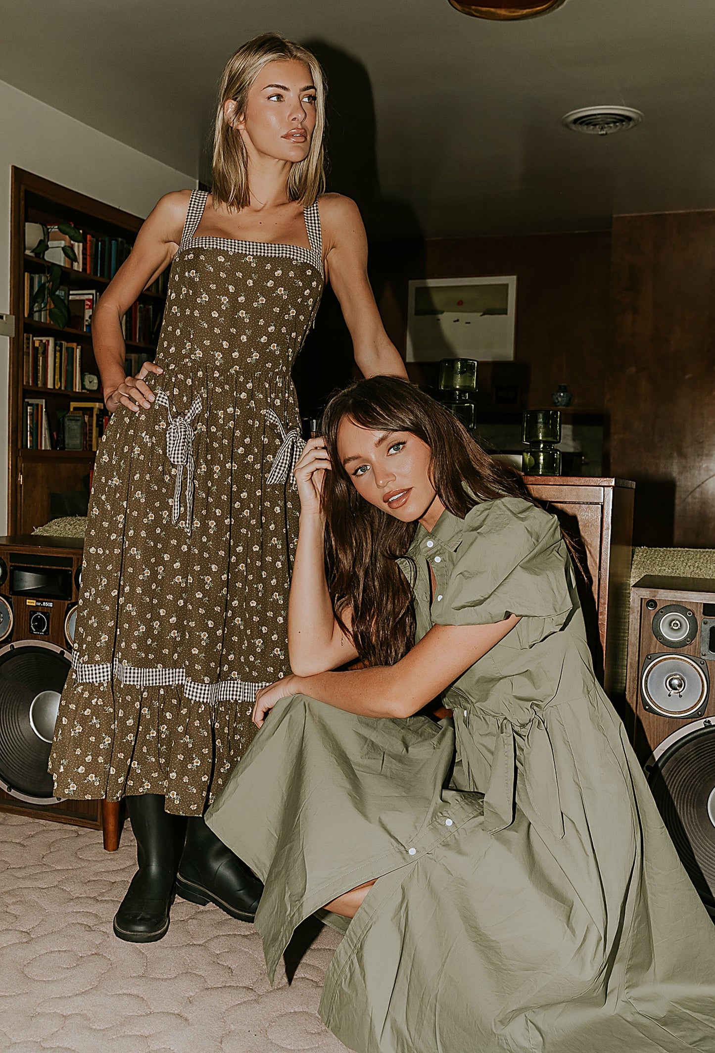 Terry Collared Midi Dress - FINAL SALE