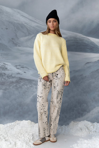 Jones Knit Sweater in Yellow