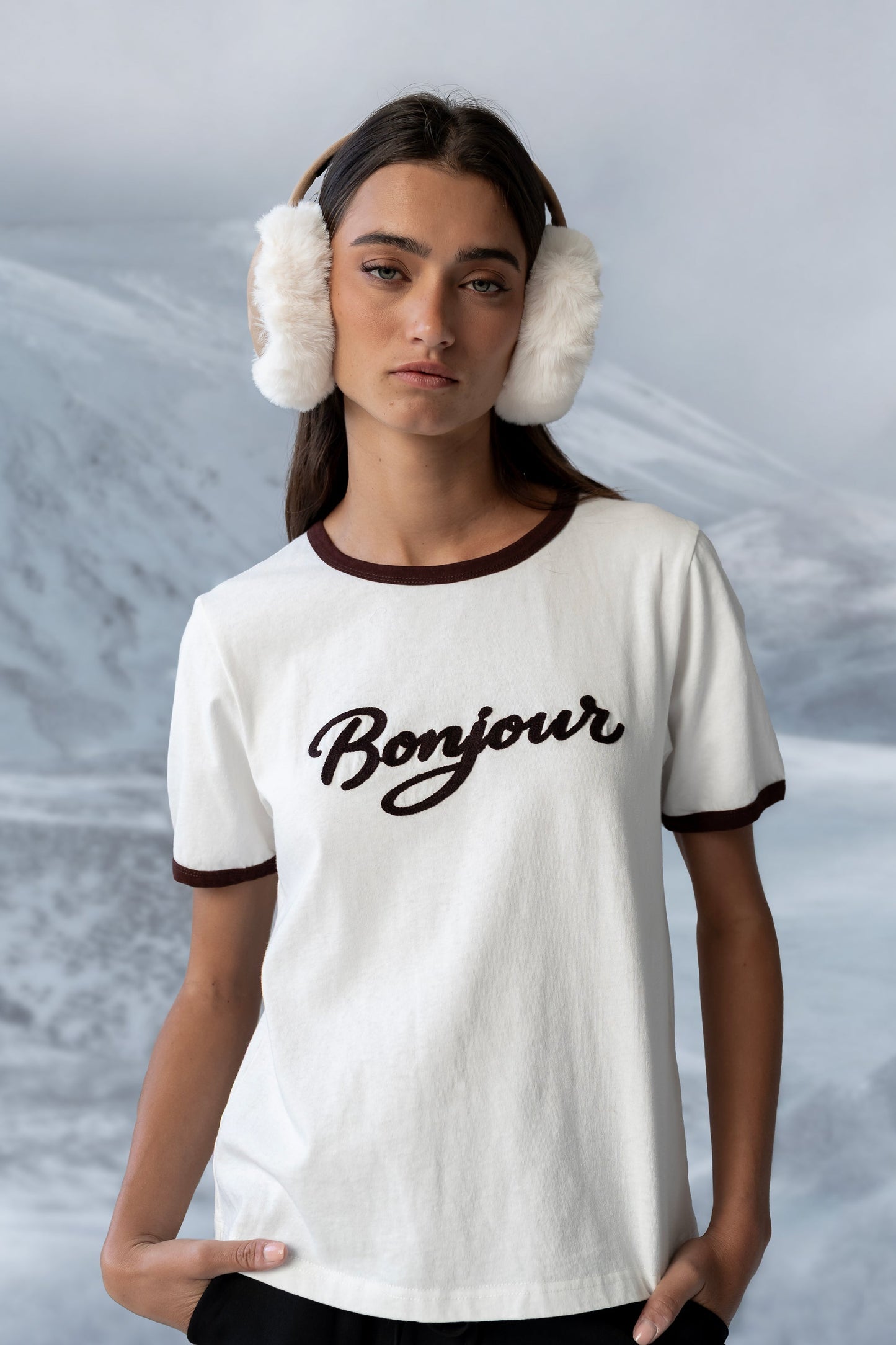 Bonjour Knit Top in Brown