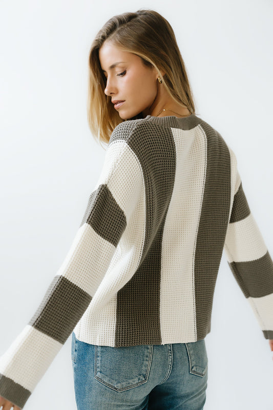 Dahlia Waffle Knit Sweater - FINAL SALE