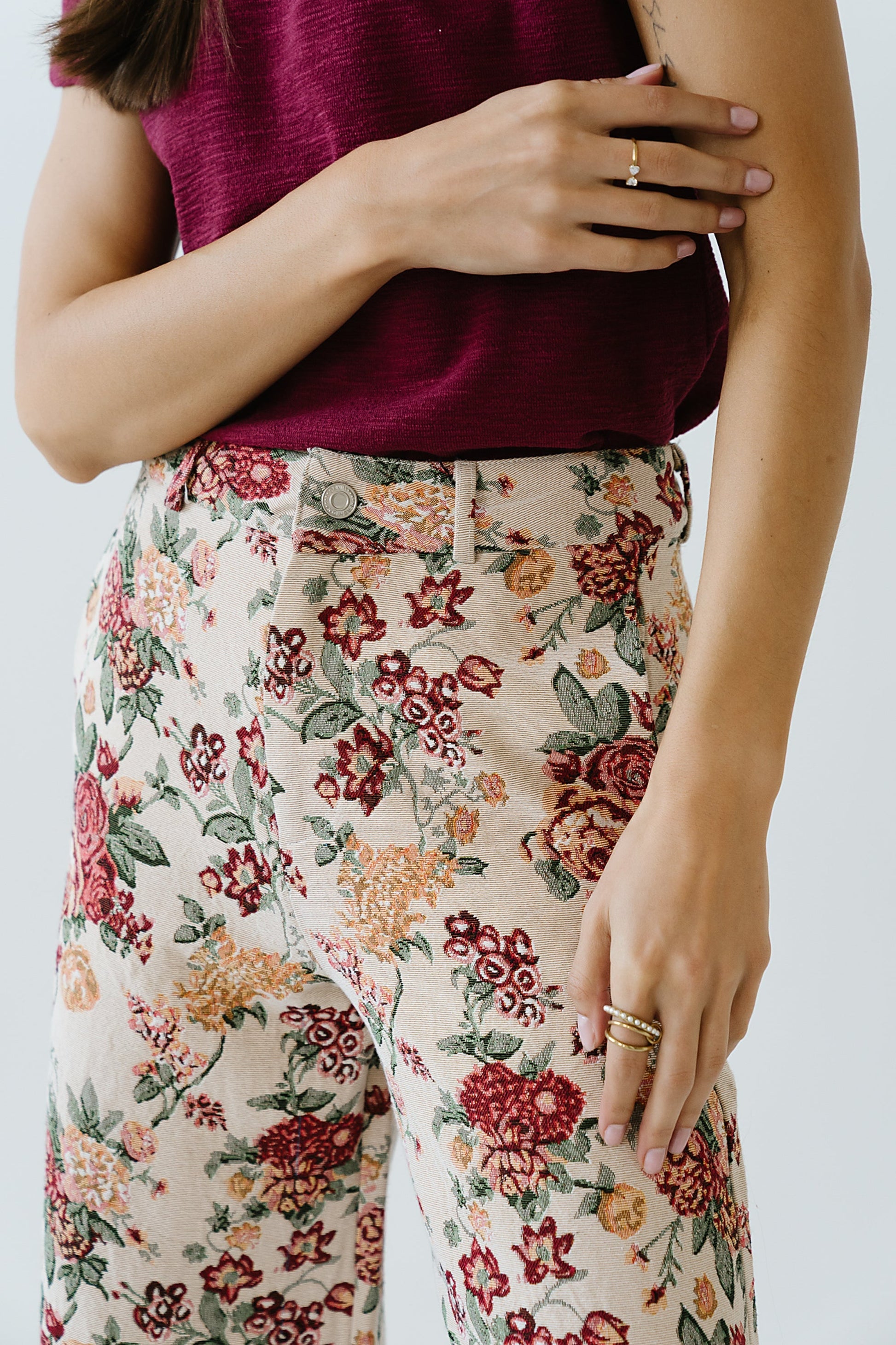 Joanna Floral Wide Leg Pants - FINAL SALE