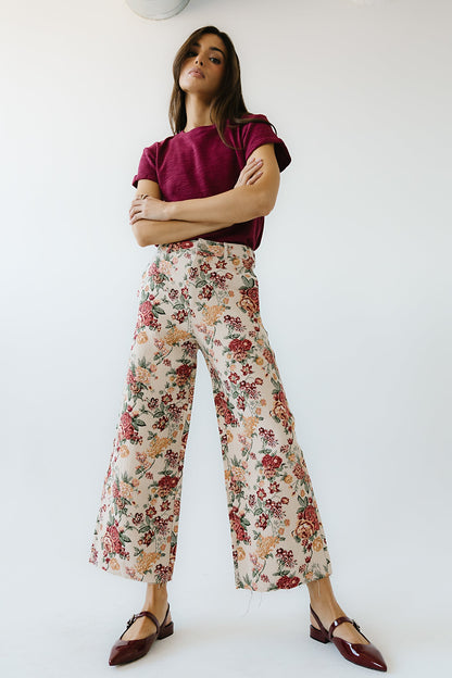 Joanna Floral Wide Leg Pants - FINAL SALE