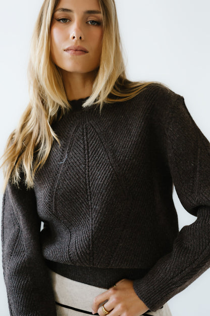 Bostyn Knit Sweater in Brown