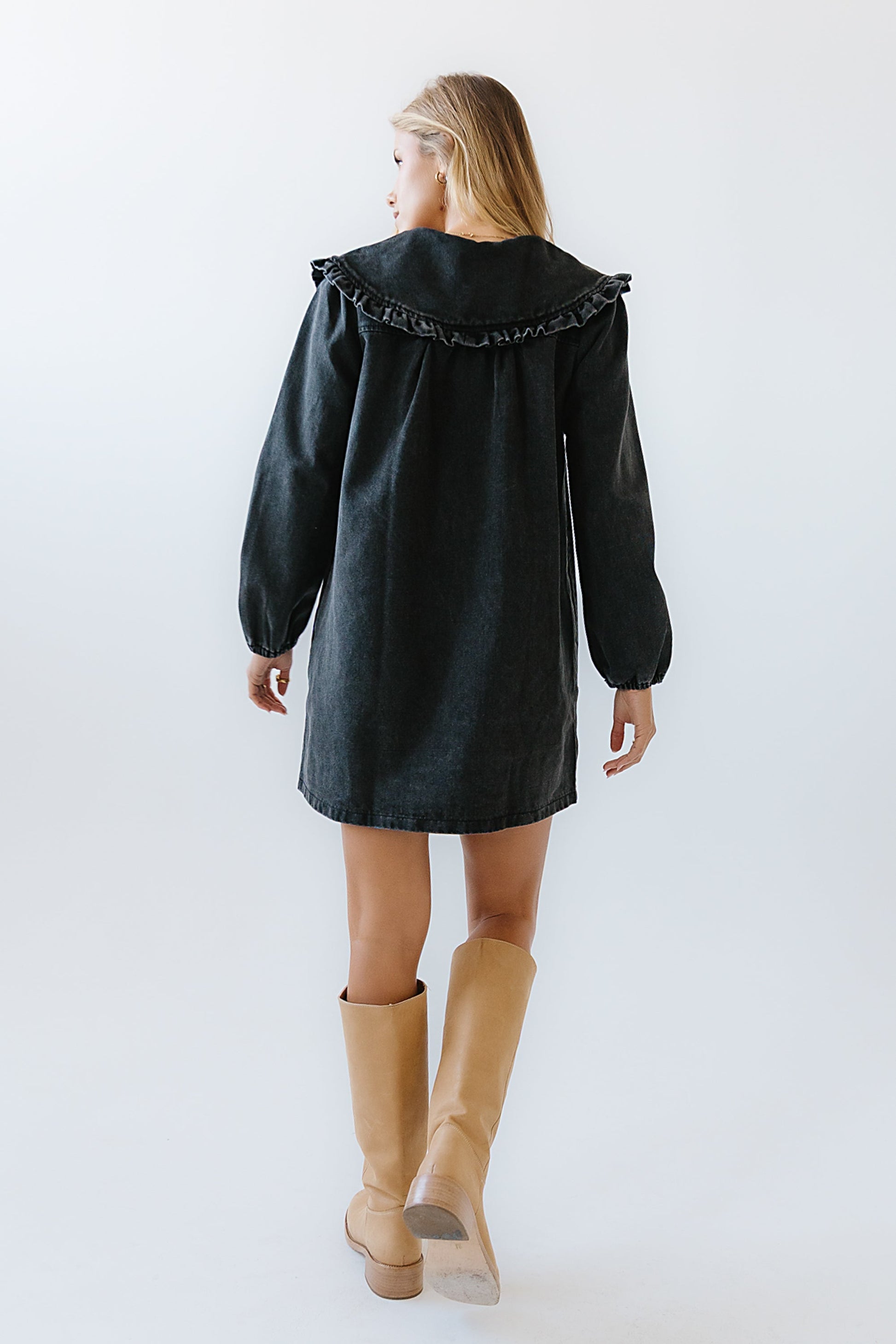 Iris Denim Babydoll Dress - FINAL SALE