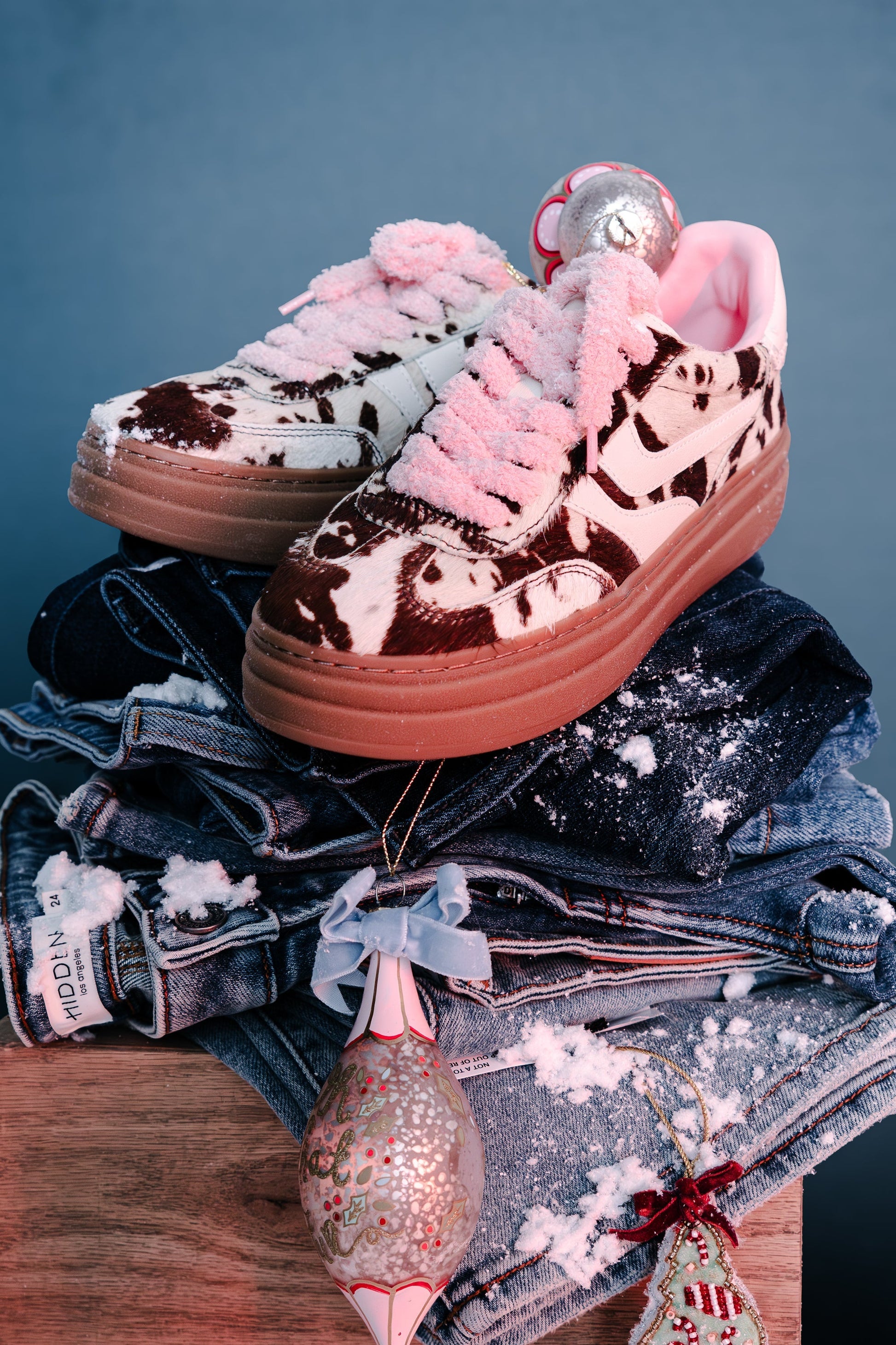 Steve Madden Dodge Sneaker in Cow Print