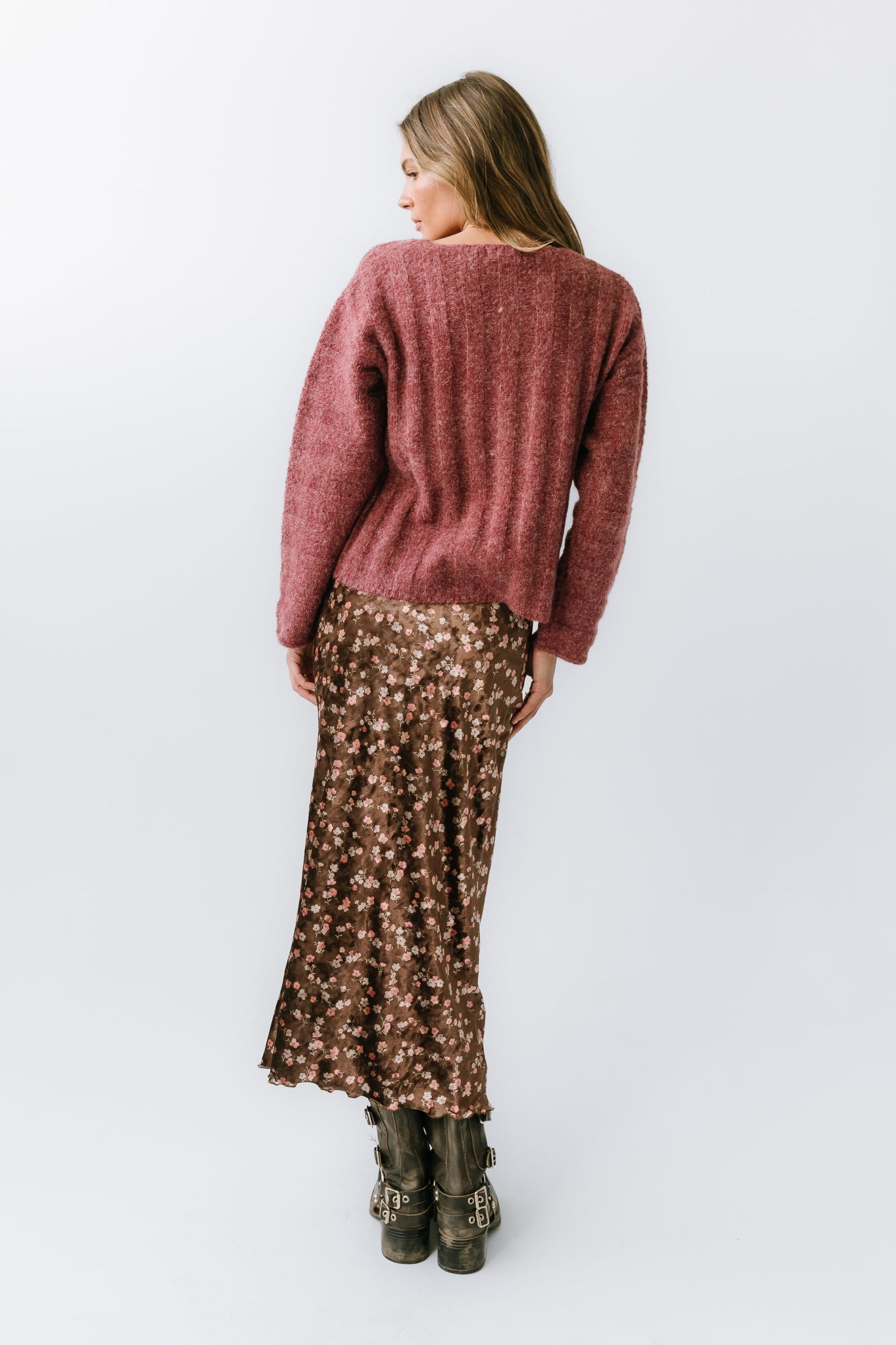 Luella Velvet Midi Skirt - FINAL SALE