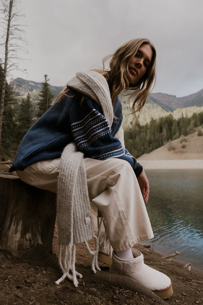 Jayda Oversized Sweater in Blue - FINAL SALE