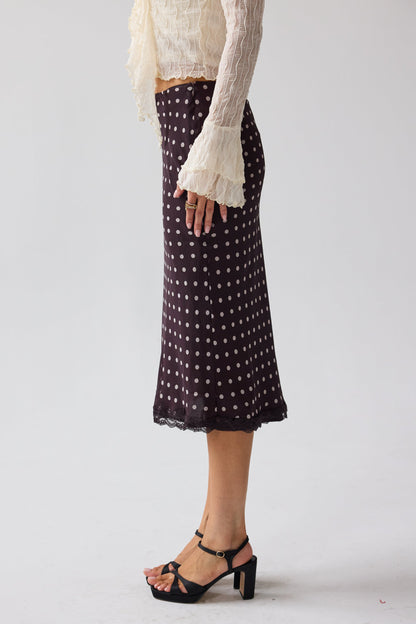 Croft Polka Dot Midi Skirt