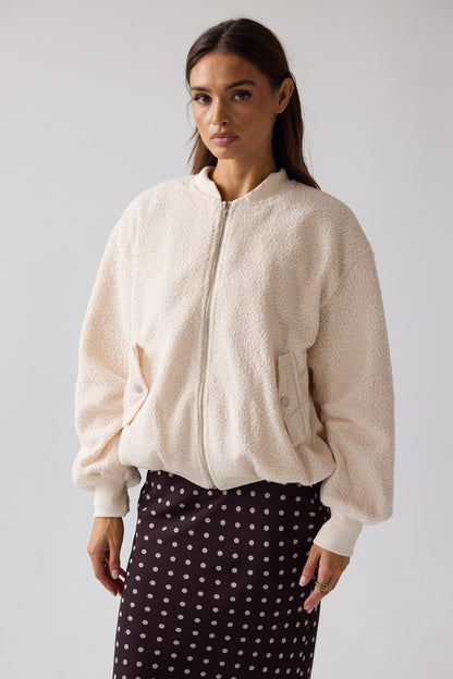Lucie Sherpa Bomber Jacket