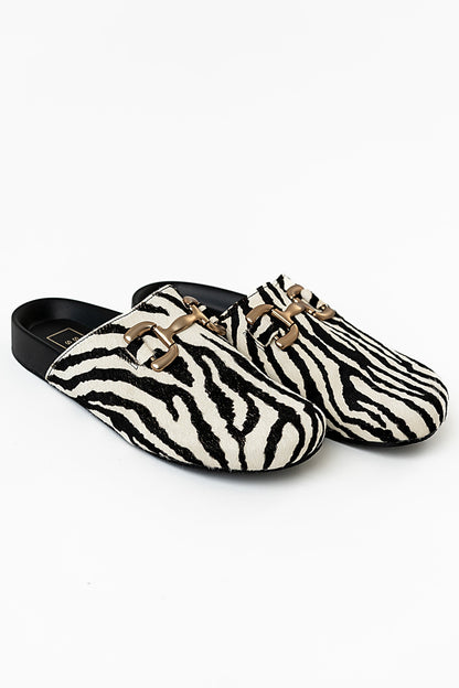 Azalea Clogs in Zebra - FINAL SALE