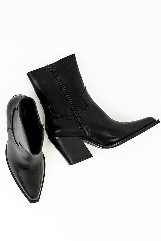 Victoria Angled Heel Boots