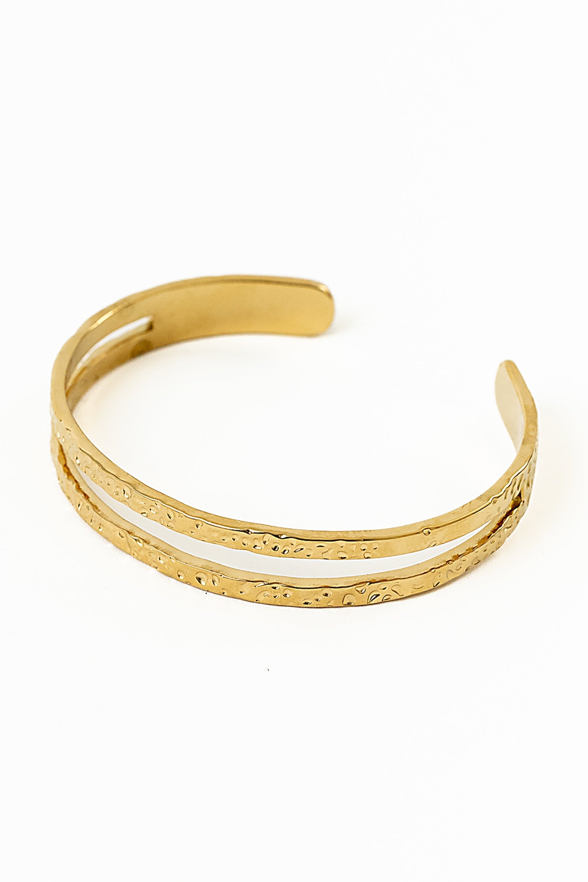 Nancy Textured Cuff in Gold