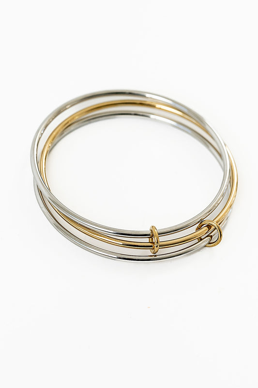 Brayden Two Toned Bangle