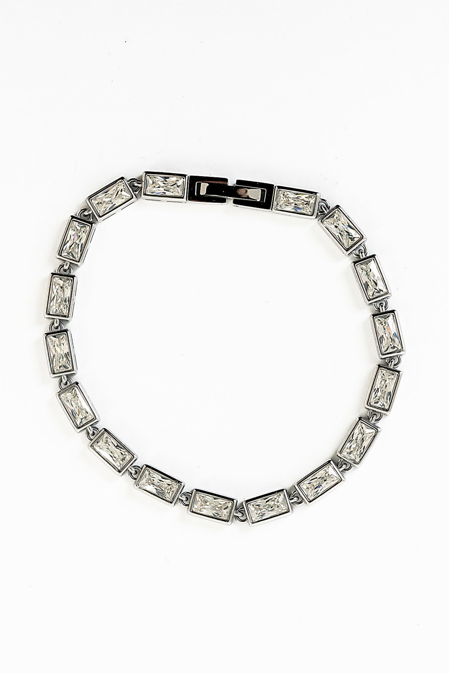 Torri Rhinestone Bracelet in Silver