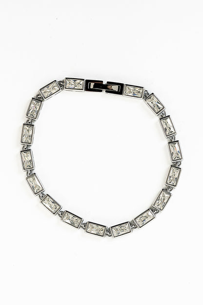 Torri Rhinestone Bracelet in Silver
