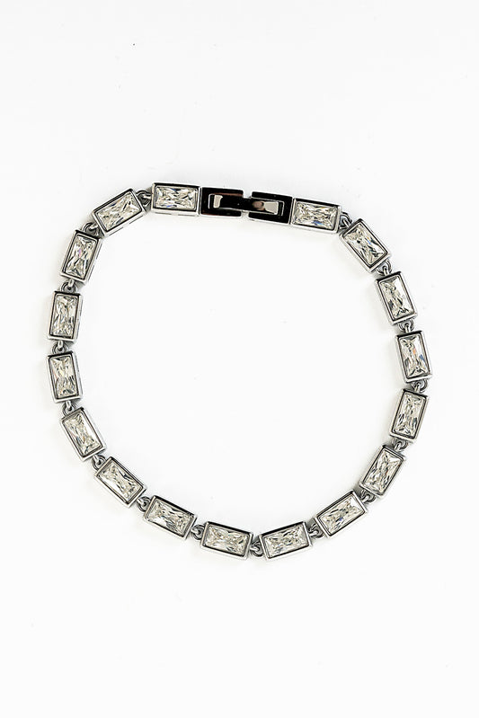 Torri Rhinestone Bracelet in Silver